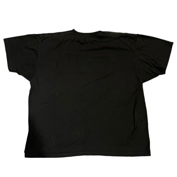 DC Comics Batman Shirt Mens XXL Black Short Sleeve Red Logo Silver Bats Graphic - Picture 6 of 8